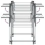 Tendedero para ropa aluminio 107x107x120 cm de vidaXL, Tendederos y perchas - Ref: Foro24-154606, Precio: 100,53 €, Descuento: %