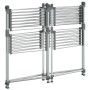 Tendedero para ropa aluminio 107x107x120 cm de vidaXL, Tendederos y perchas - Ref: Foro24-154606, Precio: 102,15 €, Descuento: %