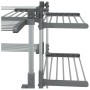 Tendedero para ropa aluminio 107x107x120 cm de vidaXL, Tendederos y perchas - Ref: Foro24-154606, Precio: 102,15 €, Descuento: %