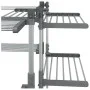 Tendedero para ropa aluminio 107x107x120 cm de vidaXL, Tendederos y perchas - Ref: Foro24-154606, Precio: 100,53 €, Descuento: %