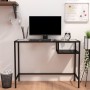 Escritorio para ordenador vidrio negro 100x36x74 cm de vidaXL, Escritorios - Ref: Foro24-331622, Precio: 85,10 €, Descuento: %