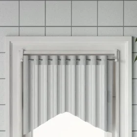 Rieles de cortina 2 uds aluminio blanco y plateado 60-105 cm de vidaXL, Barras para cortinas y visillos - Ref: Foro24-154614,...