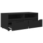 Gabinete de TV Negro 100 x 48 x 43 cm Madera contrachapada en Muebles TV | Comprar online en Foru.es