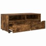 Gabinete de TV con cajón Roble ahumado 100 x 48 x 43 cm en Muebles TV | Comprar online en Foru.es