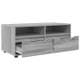 Gabinete de TV con cajón Gris Sonoma 100 x 48 x 43 cm en Muebles TV | Comprar online en Foru.es