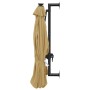 Sombrilla de pared con LEDs y poste de metal 300 cm taupé de vidaXL, Sombrillas - Ref: Foro24-312525, Precio: 126,00 €, Descu...