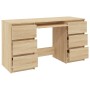Escritorio madera contrachapada color roble Sonoma 140x50x77 cm de vidaXL, Escritorios - Ref: Foro24-800813, Precio: 146,07 €...