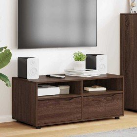 Gabinete de TV con cajón Roble Marrón 100 x 48 x 43 cm en Muebles TV | Comprar online en Foru.es