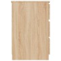 Escritorio madera contrachapada color roble Sonoma 140x50x77 cm de vidaXL, Escritorios - Ref: Foro24-800813, Precio: 146,07 €...