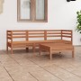 Juego de muebles de jardín 4 pzs madera maciza pino marrón miel en Conjuntos de jardín | Comprar online en Foru.es