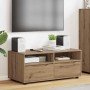 Gabinete de TV con cajón Roble artesanal 100 x 48 x 43 cm en Muebles TV | Comprar online en Foru.es
