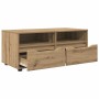 Gabinete de TV con cajón Roble artesanal 100 x 48 x 43 cm en Muebles TV | Comprar online en Foru.es