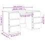 Escritorio madera contrachapada color roble Sonoma 140x50x77 cm de vidaXL, Escritorios - Ref: Foro24-800813, Precio: 146,07 €...