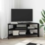 MuebledeTVdeesquina Negro 102x40,5x45cm Madera contrachapada en Muebles TV | Comprar online en Foru.es