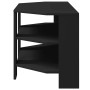 MuebledeTVdeesquina Negro 102x40,5x45cm Madera contrachapada en Muebles TV | Comprar online en Foru.es