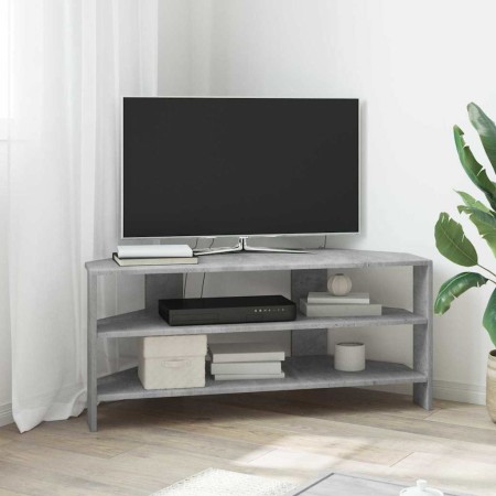 MuebledeTVdeesquina Gris Concreto 102x40,5x45cm en Muebles TV | Comprar online en Foru.es