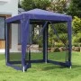 Carpa para fiestas con 4 paredes de malla HDPE azul 2x2 m de vidaXL, Carpas y cenadores - Ref: Foro24-319217, Precio: 73,00 €...