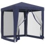 Carpa para fiestas con 4 paredes de malla HDPE azul 2x2 m de vidaXL, Carpas y cenadores - Ref: Foro24-319217, Precio: 74,39 €...