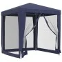 Carpa para fiestas con 4 paredes de malla HDPE azul 2x2 m de vidaXL, Carpas y cenadores - Ref: Foro24-319217, Precio: 73,00 €...