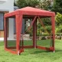 Carpa para fiestas con 4 paredes de malla HDPE rojo 2x2 m de vidaXL, Carpas y cenadores - Ref: Foro24-319220, Precio: 73,29 €...
