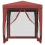 Carpa para fiestas con 4 paredes de malla HDPE rojo 2x2 m de vidaXL, Carpas y cenadores - Ref: Foro24-319220, Precio: 74,39 €...