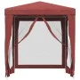 Carpa para fiestas con 4 paredes de malla HDPE rojo 2x2 m de vidaXL, Carpas y cenadores - Ref: Foro24-319220, Precio: 73,29 €...
