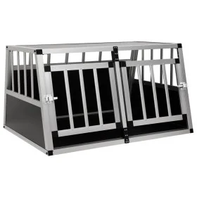 Jaula de perro con puerta doble 89x69x50 cm de vidaXL, Casetas para perros - Ref: Foro24-170667, Precio: 165,30 €, Descuento: %