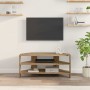 MuebledeTVdeesquina Roble artesanal 102x40,5x45cm en Muebles TV | Comprar online en Foru.es