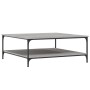 Mesa de centro madera de ingeniería gris Sonoma 100x100x40 cm de vidaXL, Mesas de centro - Ref: Foro24-832846, Precio: 95,57 ...