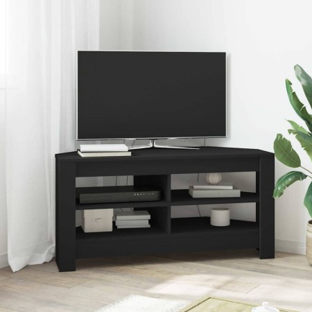 MuebledeTVdeesquina Negro 102 x 40,5 x 45 cm en Muebles TV | Comprar online en Foru.es