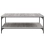 Mesa de centro madera de ingeniería gris Sonoma 100x100x40 cm de vidaXL, Mesas de centro - Ref: Foro24-832846, Precio: 95,57 ...