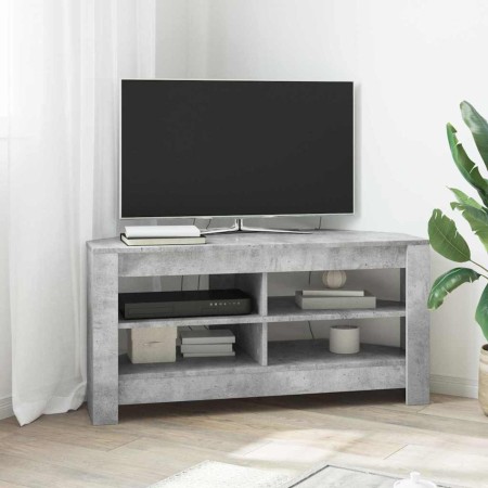 MuebledeTVdeesquina Gris Concreto 102 x 40,5 x 45 cm en Muebles TV | Comprar online en Foru.es