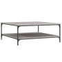 Mesa de centro madera de ingeniería gris Sonoma 100x100x40 cm de vidaXL, Mesas de centro - Ref: Foro24-832846, Precio: 95,57 ...