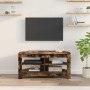 MuebledeTVdeesquina Roble ahumado 102 x 40,5 x 45 cm en Muebles TV | Comprar online en Foru.es