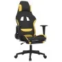 Massage gaming chair with black and yellow fabric footrest by vidaXL, Gaming chairs - Ref: Foro24-345504, Price: 120,93 €, Di...