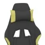 Massage gaming chair with footrest in black and light green fabric by vidaXL, Gaming chairs - Ref: Foro24-345506, Price: 121,...