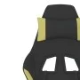 Massage gaming chair with footrest in black and light green fabric by vidaXL, Gaming chairs - Ref: Foro24-345506, Price: 121,...