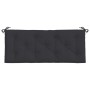 Cojines de banco de jardín 2 uds tela Oxford negro 120x50x7 cm de vidaXL, Cojines para sillas y sofás - Ref: Foro24-315011, P...