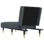 Sofá diván de terciopelo gris oscuro de vidaXL, Divanes - Ref: Foro24-352794, Precio: 174,17 €, Descuento: %
