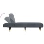 Sofá diván de terciopelo gris oscuro de vidaXL, Divanes - Ref: Foro24-352794, Precio: 163,77 €, Descuento: %