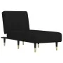Sofá diván de terciopelo negro de vidaXL, Divanes - Ref: Foro24-352796, Precio: 174,45 €, Descuento: %
