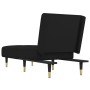 Sofá diván de terciopelo negro de vidaXL, Divanes - Ref: Foro24-352796, Precio: 163,82 €, Descuento: %