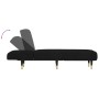 Sofá diván de terciopelo negro de vidaXL, Divanes - Ref: Foro24-352796, Precio: 163,82 €, Descuento: %