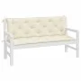Cojines de banco de jardín 2 uds blanco crema 150x50x7 cm de vidaXL, Cojines para sillas y sofás - Ref: Foro24-315018, Precio...
