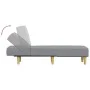 Sofá diván de tela gris claro de vidaXL, Divanes - Ref: Foro24-352798, Precio: 153,16 €, Descuento: %