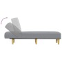 Sofá diván de tela gris claro de vidaXL, Divanes - Ref: Foro24-352798, Precio: 126,87 €, Descuento: %