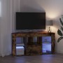 Armario LED para TV de Esquina Roble ahumado 105 x 40 x 50 cm en Muebles TV | Comprar online en Foru.es