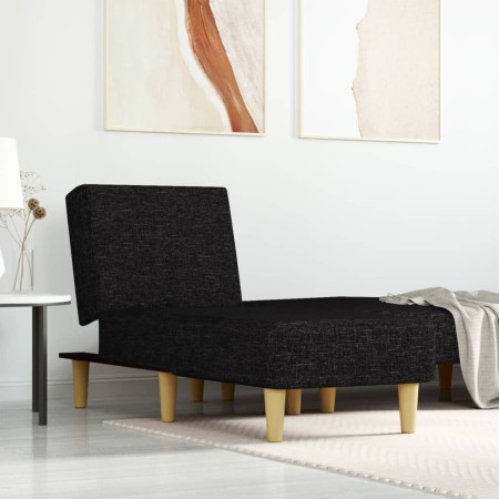 Sofá diván de tela negro de vidaXL, Divanes - Ref: Foro24-352800, Precio: 125,99 €, Descuento: %