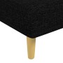 Sofá diván de tela negro de vidaXL, Divanes - Ref: Foro24-352800, Precio: 125,99 €, Descuento: %