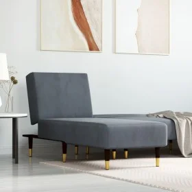 Sofá diván de terciopelo gris oscuro de vidaXL, Divanes - Ref: Foro24-352803, Precio: 166,39 €, Descuento: %